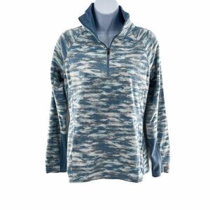 2/$30 Columbia Glacial IV Half Zip Fleece Pullover Sweatshirt Top Print Pattern